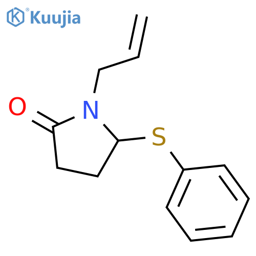 2-Pyrrolidinone, 5-(phenylthio)-1-(2-propenyl)- structure