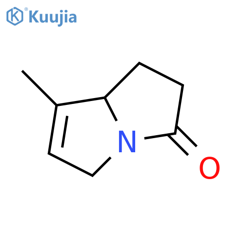 1,2,5,7a-tetrahydro-7-methyl-3H-Pyrrolizin-3-one structure