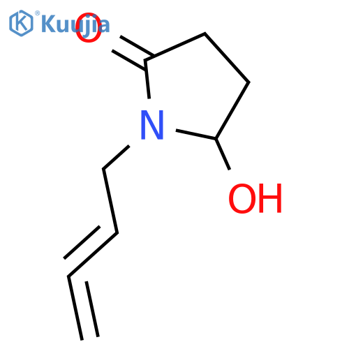 2-Pyrrolidinone, 1-(2,3-butadienyl)-5-hydroxy- structure