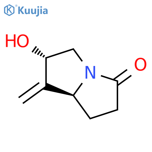 3H-Pyrrolizin-3-one, hexahydro-6-hydroxy-7-methylene-, cis- structure
