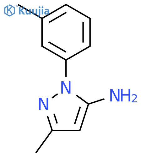 3-methyl-1-(3-methylphenyl)-1H-pyrazol-5-amine structure