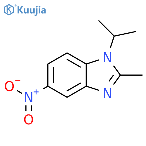 2-methyl-5-nitro-1-(propan-2-yl)-1H-1,3-benzodiazole structure