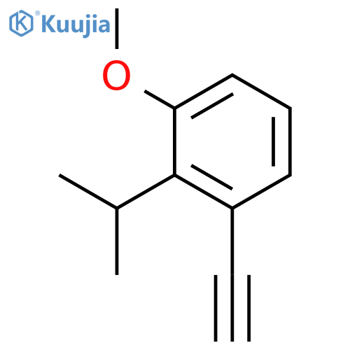 Benzene,1-ethynyl-3-methoxy-2-(1-methylethyl)- structure