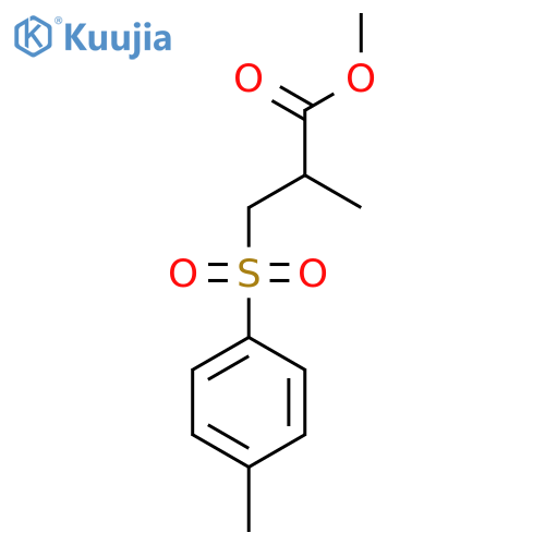 Propanoic acid, 2-methyl-3-[(4-methylphenyl)sulfonyl]-, methyl ester structure