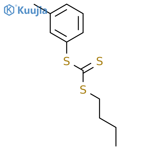 Carbonotrithioic acid, butyl 3-methylphenyl ester structure