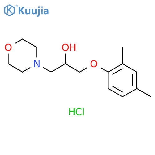 1-(2,4-dimethylphenoxy)-3-(morpholin-4-yl)propan-2-ol hydrochloride structure