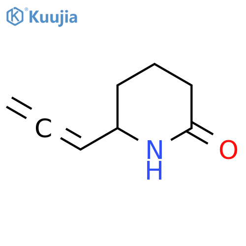 2-Piperidinone, 6-(1,2-propadien-1-YL)- structure