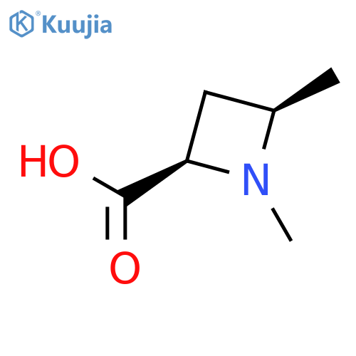 2-Azetidinecarboxylic acid, 1,4-dimethyl-, cis- structure