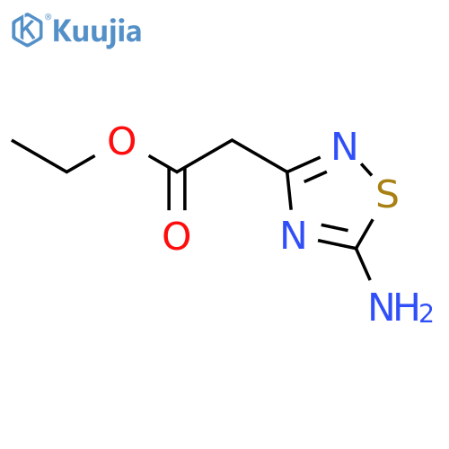 Ethyl (5-amino-1,2,4-thiadiazol-3-yl)acetate structure