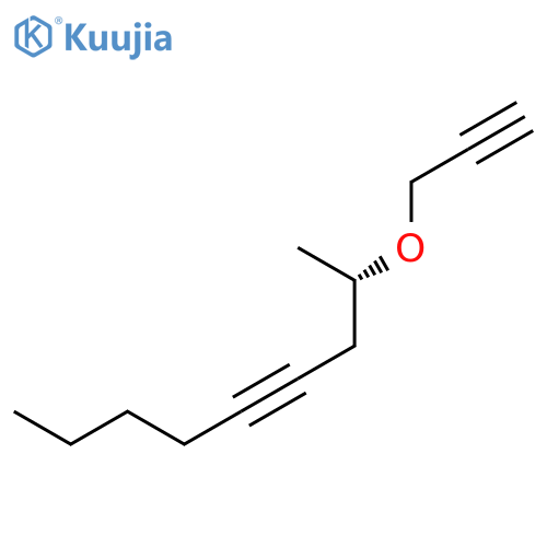 4-Nonyne, 2-(2-propyn-1-yloxy)-, (2S)- structure