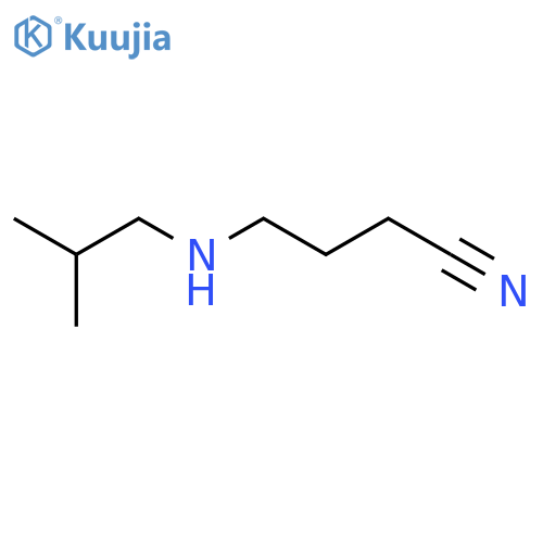 Butanenitrile, 4-[(2-methylpropyl)amino]- structure