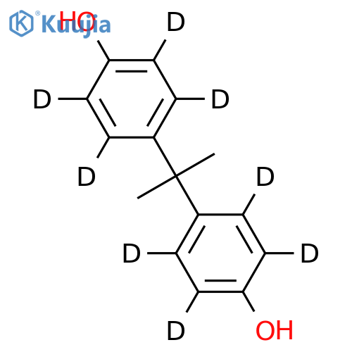 Bisphenol A-d8 structure