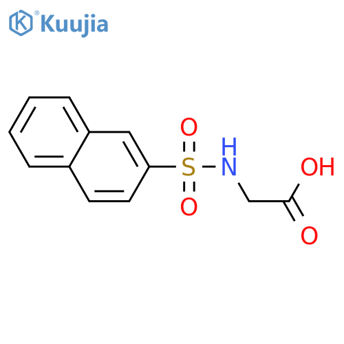 2-(naphthalene-2-sulfonamido)acetic acid structure