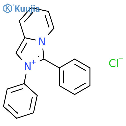 Imidazo[1,5-a]pyridinium, 2,3-diphenyl-, chloride (1:1) structure