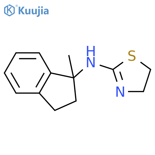 2-Thiazolamine, N-(2,3-dihydro-1-methyl-1H-inden-1-yl)-4,5-dihydro- structure