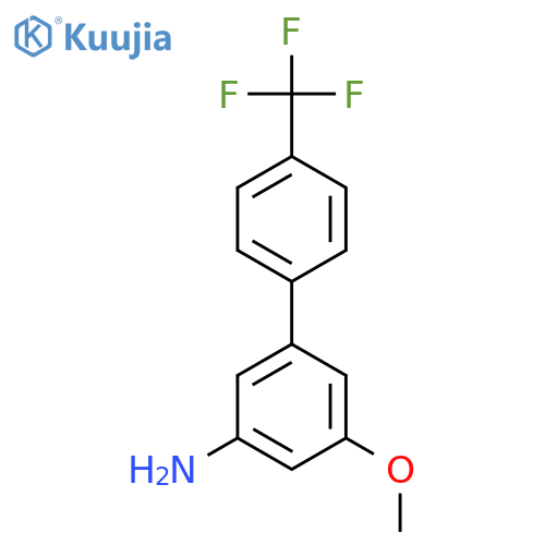 5-Methoxy-4'-(trifluoromethyl)[1,1'-biphenyl]-3-amine structure