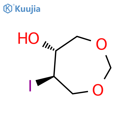 1,3-Dioxepan-5-ol, 6-iodo-, (5R,6R)-rel- structure