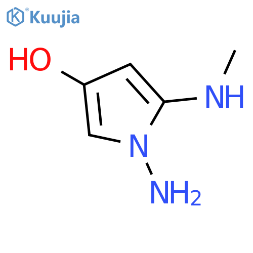 1H-Pyrrol-3-ol, 1-amino-5-(methylamino)- structure