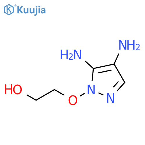 Ethanol,  2-[(4,5-diamino-1H-pyrazol-1-yl)oxy]- structure
