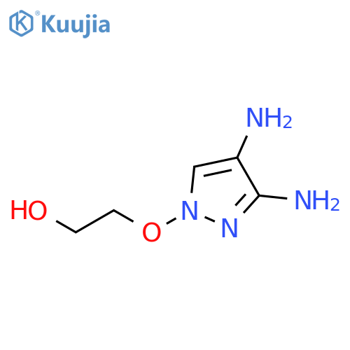 Ethanol,  2-[(3,4-diamino-1H-pyrazol-1-yl)oxy]- structure