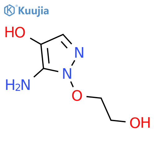 1H-Pyrazol-4-ol,  5-amino-1-(2-hydroxyethoxy)- structure