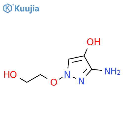 1H-Pyrazol-4-ol,  3-amino-1-(2-hydroxyethoxy)- structure