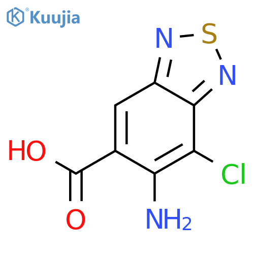 2,1,3-Benzothiadiazole-5-carboxylic acid, 6-amino-7-chloro- structure