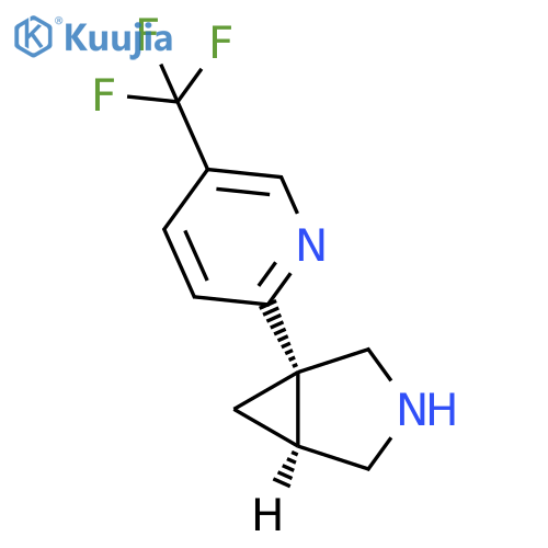 3-Azabicyclo[3.1.0]hexane, 1-[5-(trifluoromethyl)-2-pyridinyl]-, (1S,5S)- structure