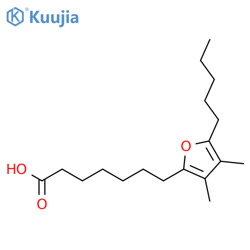 3,4-Dimethyl-5-pentyl-2-furanheptanoic acid structure