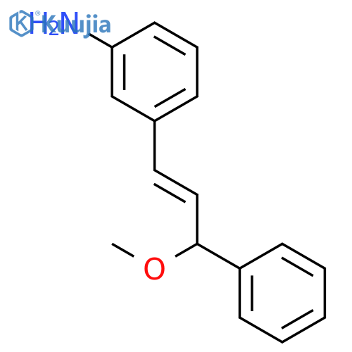 3-(3-Methoxy-3-phenylprop-1-en-1-yl)aniline structure