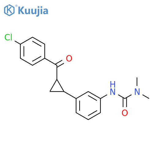 Urea, N'-[3-[2-(4-chlorobenzoyl)cyclopropyl]phenyl]-N,N-dimethyl- structure