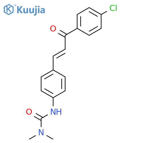 Urea, N'-[4-[3-(4-chlorophenyl)-3-oxo-1-propenyl]phenyl]-N,N-dimethyl- structure