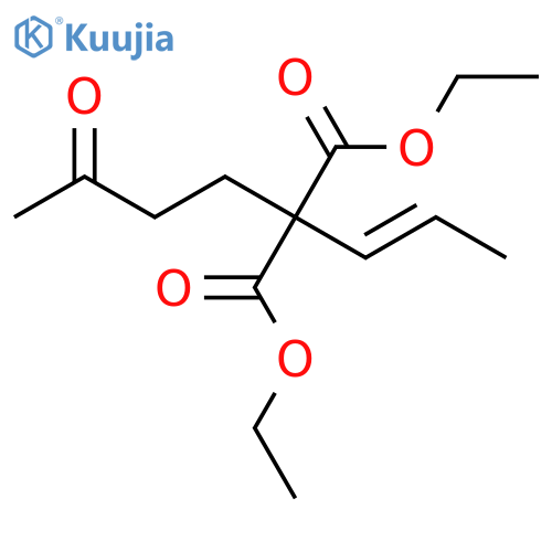 Propanedioic acid, (3-oxobutyl)-2-propenyl-, diethyl ester structure