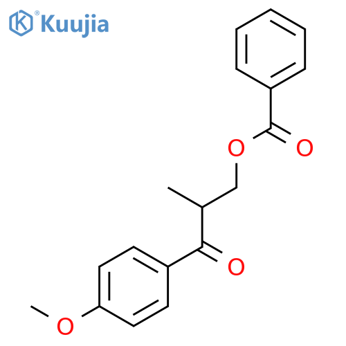 1-Propanone, 3-(benzoyloxy)-1-(4-methoxyphenyl)-2-methyl- structure