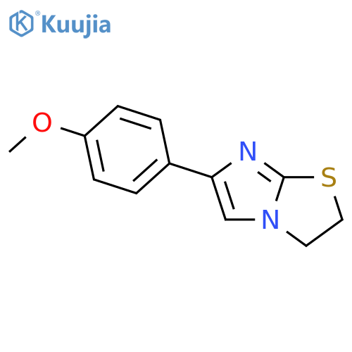 Imidazo[2,1-b]thiazole, 2,3-dihydro-6-(4-methoxyphenyl)- structure