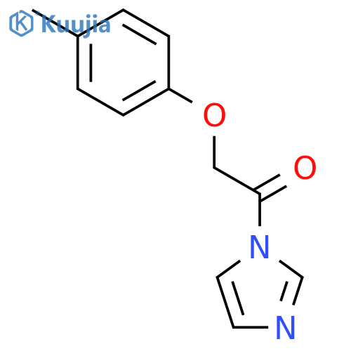 1H-Imidazole, 1-[(4-methylphenoxy)acetyl]- structure