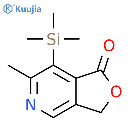 Furo[3,4-c]pyridin-1(3H)-one, 6-methyl-7-(trimethylsilyl)- structure