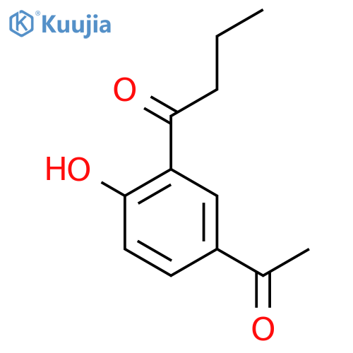 1-Butanone, 1-(5-acetyl-2-hydroxyphenyl)- structure