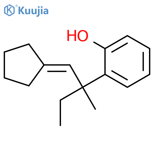 Phenol, 2-[1-(cyclopentylidenemethyl)-1-methylpropyl]- structure