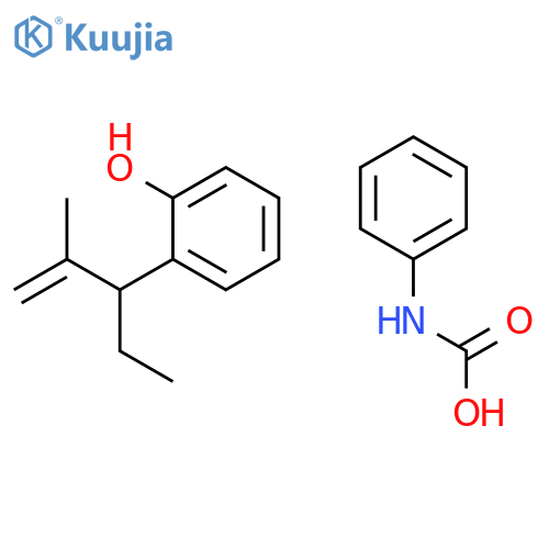 Phenol, 2-(1-ethyl-2-methyl-2-propenyl)-, phenylcarbamate structure