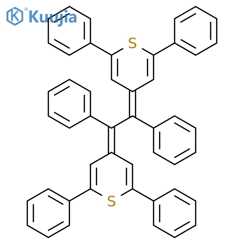 4H-Thiopyran, 4,4'-(1,2-diphenyl-1,2-ethanediylidene)bis[2,6-diphenyl- structure