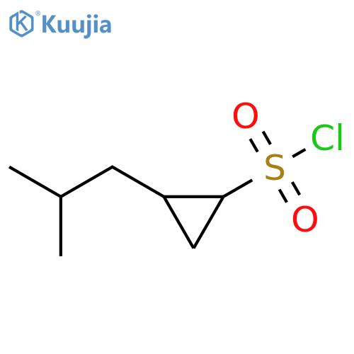 2-(2-methylpropyl)Cyclopropanesulfonyl chloride structure