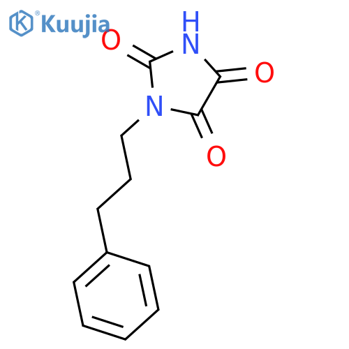 Imidazolidinetrione, (3-phenylpropyl)- structure