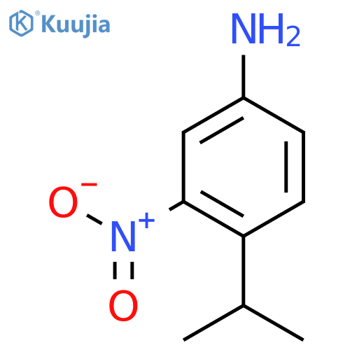 Benzenamine, 4-(1-methylethyl)-3-nitro- structure