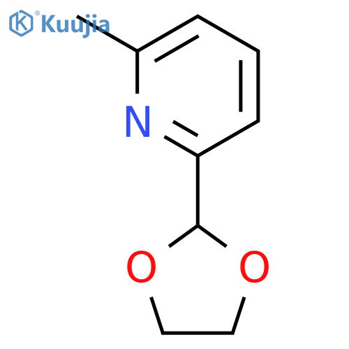 Pyridine,2-(1,3-dioxolan-2-yl)-6-methyl- structure