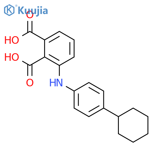 1,2-Benzenedicarboxylic acid, 3-[(4-cyclohexylphenyl)amino]- structure