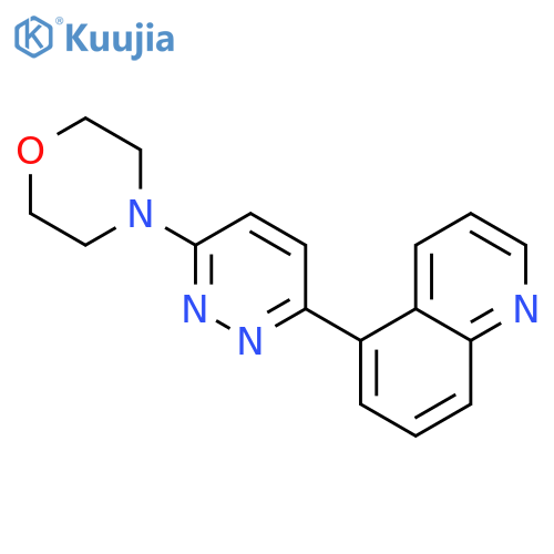 Quinoline, 5-[6-(4-morpholinyl)-3-pyridazinyl]- structure
