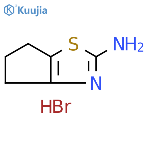 4H,5H,6H-cyclopentad1,3thiazol-2-amine hydrobromide structure
