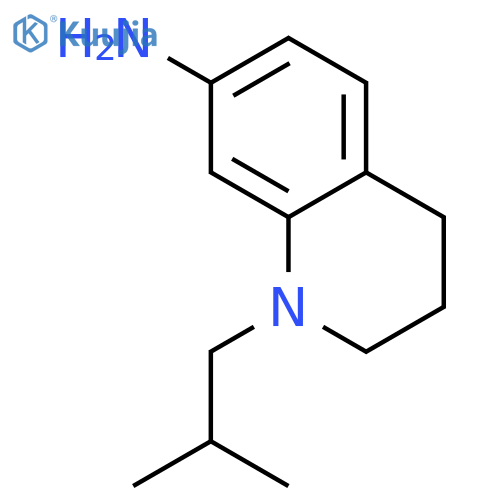 1-Isobutyl-1,2,3,4-tetrahydroquinolin-7-amine structure