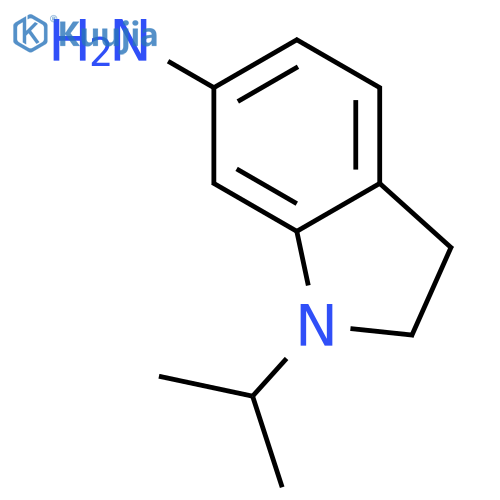 1-propan-2-yl-2,3-dihydroindol-6-amine structure